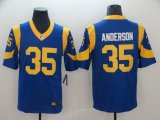 Nike Rams #335 C.J. Anderson Blue Gold Color Rush Limited Jersey