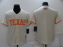 Nike Texas Rangers blank beige majestic baseball jersey-BD