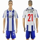 2016-2017 Porto club A.LAYUN #21 white blue soccer jersey home