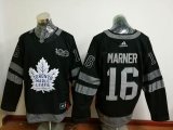 Reebok Mitch Marner #16 Toronto Maple Leafs black 2017 Centennial Classic Premier Player Jersey