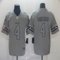 Houston Texans #4 Deshaun Watson Hemp grey Nike Color Rush Limited Jersey