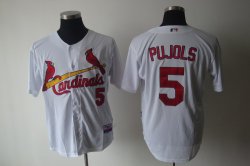 St.Louis Cardinals 5 PUJOLS white MLB Jerseys