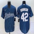 Nike Los Angeles Dodgers #42 Jackie Robinson blue majestic baseball Jerseys Joint name -BD 04