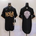 Nike New Orleans Saints blank black baseball jerseys Joint Name 02