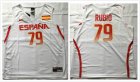 2016 Rio Olympics Spain ESPANA national team #79 Rubio white NBA basketball jersey