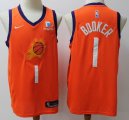 Nike Phoenix Suns #1 Devin Booker orange New NBA basketball Jerseys-S8