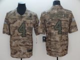 Dallas Cowboys #4 Dak Prescott Nike Camo Salute to Service Limited Jersey