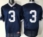 Nike Penn State Nittany Lions 3 Navy Blue College Football Jersey