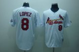 MLB Jerseys St.Louis Cardinals 8# LOPEZ white