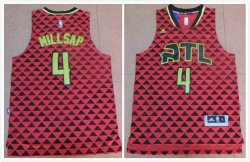 Atlanta Hawks #4 Paul Millsap Red Stitched NBA Basketball Jersey