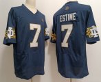 Notre Dame Fighting Irish #7 Audric Estime blue college football jerseys-XST