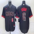 Nike Cincinnati Reds #6 Jonathan India black majestic baseball jerseys Joint name-BD 01