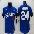 New Nike Los Angeles Dodgers Kobe Bryant #8 and #24 blue Flexbase Authentic Collection Jersey