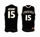 NCAA Syracuse 15# Carmelo Anthony Stitched Black Jersey