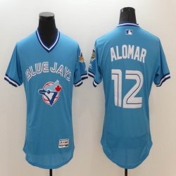 2016 Toronto Blue Jays #12 Roberto Alomar skyblue Flexbase Authentic Collection Jersey