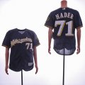 Milwaukee Brewers #71 Hader blue Flexbase Authentic Collection Jersey