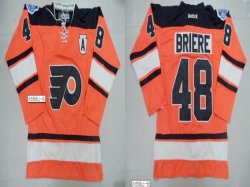 Philadelphia Flyers #48 Danny Briere New Orange NHL Jerseys (A Patch)