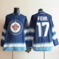 Eric Fehr Jersey 17 Blue Winnipeg Jets Jersey