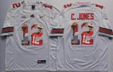 Ohio State Buckeyes #12 Cardale Jones white fashion college football jersey(1)