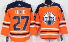 Adidas Edmonton Oilers #27 Milan Lucic orange Ice Hockey