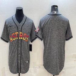 Nike Houston Astros blank Hemp grey majestic baseball jerseys-BD 01