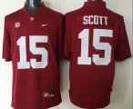 Alabama Crimson Tide #15 JK Scott Red College Football Limited Jerseys