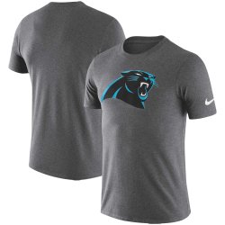 Carolina Panthers Nike Essential Logo Dri-FIT Cotton T-Shirt - Heather Charcoal