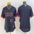 Women Nike Cincinnati Reds blank black majestic baseball jerseys 01