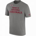 Men's Arizona Cardinals Nike Heather Gray Sideline Property Of Facility T-Shirt