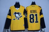 Pittsburgh Penguins #81 Phil Kessel Stitched yellow hockey jerseys