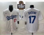 Los Angeles Dodgers #17 Shohei Ohtani Nike white majestic baseball Jersey