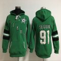 women Dallas Stars #91 Tyler Seguin green NHL hooded sweatshirt