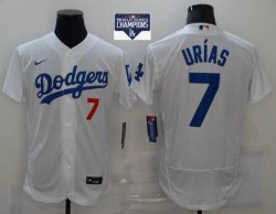 Nike Los Angeles Dodgers #7 Julio Urias white Flexbase Authentic Collection Jersey