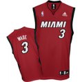 adidas Miami Heat 3# Dwyane Wade red nba jersey