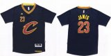 Cleveland Cavaliers #23 LeBron James navy blue nba basketball shorts jersey