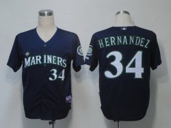 MLB Jerseys Seattle Mariners 34 Hernandez Blue