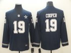 Nike Cowboys #19 Amari Cooper blue Color Rush Limited long sleeves Jersey