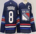 Adidas New York Rangers #8 Jacob Trouba Navy hockey jersey