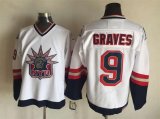 2015 New York Rangers #9 Adam Graves white ice hockey Jersey