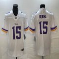 Nike Minnesota Vikings #15 Joshua Dobbs white Color Rush Limited Jersey