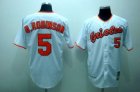 Baltimore Orioles 5 B.ROBINSON Home white baseball jerseys