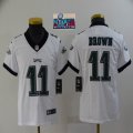 2023 super bowl Youth Philadelphia Eagles #11 Carson A.J. Brown white Color Rush Limited Jersey-BD