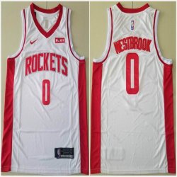 Nike Houston Rockets #0 Russell Westbrook white Basketball jerseys-TY