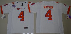 2016 Clemson Tigers DeShaun Watson 4 College Football Limited Jersey - White