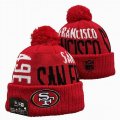 2024 San Francisco 49ers red white black NFL Sports Cuffed Knit Hats 01