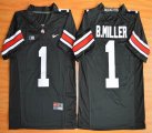 2015 Ohio State Buckeyes Braxton Miller 1 NCAA Football Jersey - Black