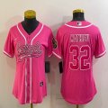 Women Nike New Orleans Saints #32 Tyrann Mathieu pink baseball jerseys Joint name-BD