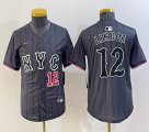 Youth Nike New York Mets #12 Francisco Lindor gray majestic mlb jerseys majestic baseball jerseys 02