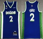 Nike Dallas Mavericks #2 Irving blue nba jerseys 6 patch-XD