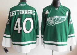 Detroit Red Wings ZETTERBERG 40 green NHL Jersey